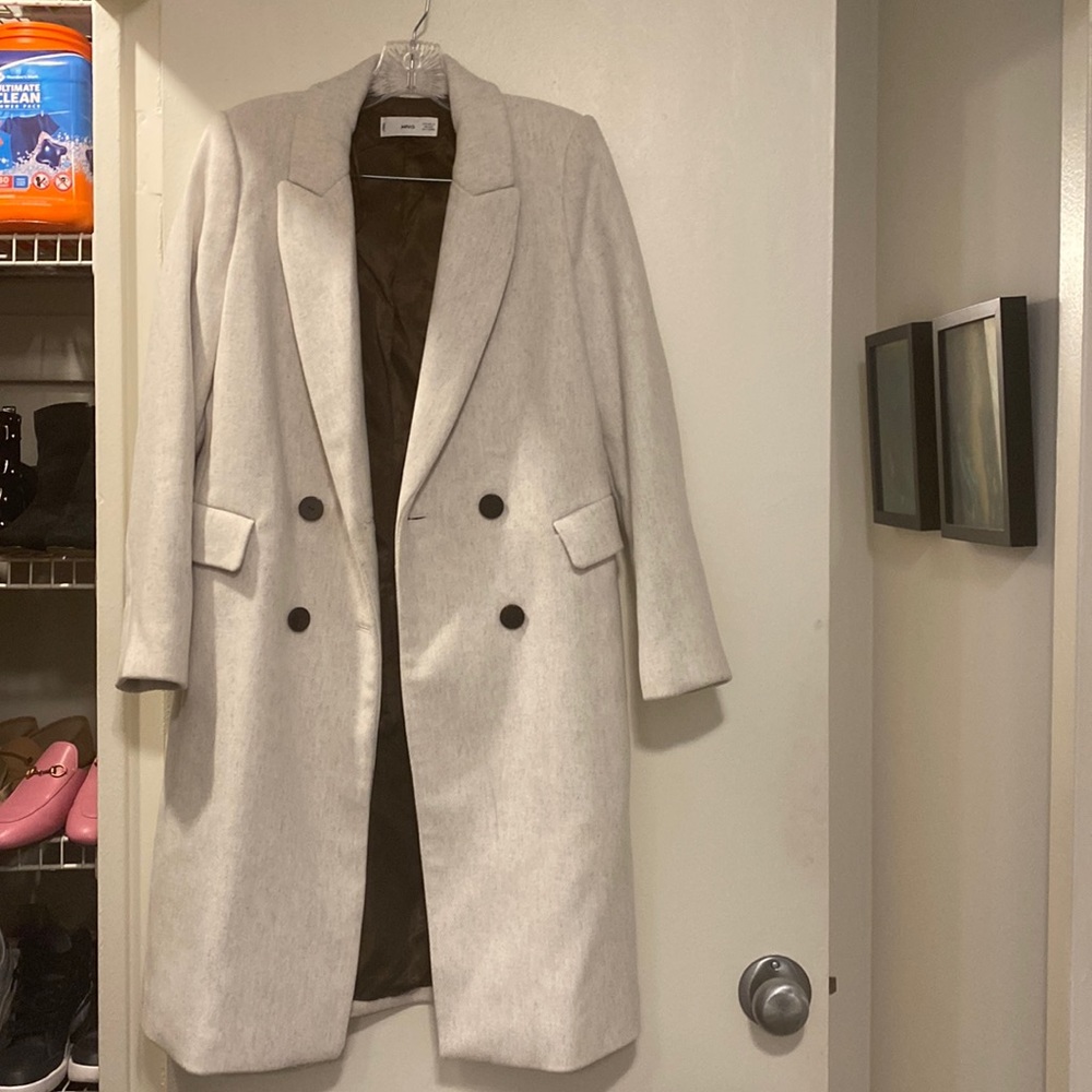 Brand new , mango pea coat